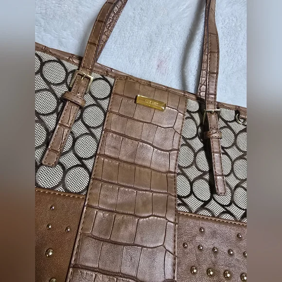 Nine West Purse Shoudler Bag Large Handbag Tote - Picture 2 of 15